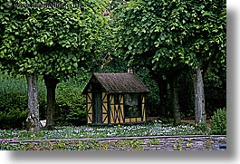 angers, europe, france, horizontal, huts, little, trees, photograph