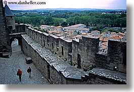 aude, carcassonne, castles, cobblestones, europe, france, gates, horizontal, photograph