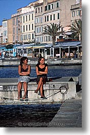bonifacio, corsica, dock, europe, france, gals, harbor, vertical, photograph