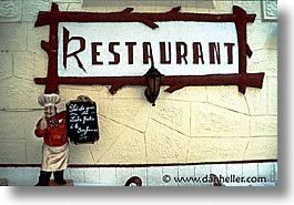 bonifacio, corsica, europe, france, horizontal, restaurants, signs, towns, photograph