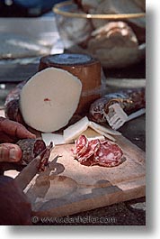 corsica, europe, france, sausage, slices, vertical, photograph