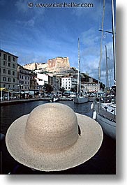 corsica, elaines, europe, france, hats, vertical, wt people, photograph