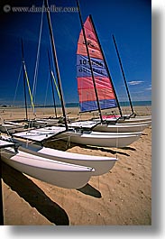 beaches, boats, europe, france, la baule, sailing, sand, vertical, photograph