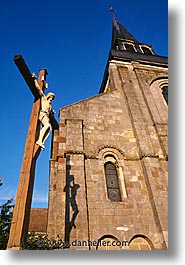 crucifix, europe, france, lyon, vertical, photograph