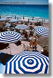 blues, europe, france, nice, umbrellas, vertical, photograph