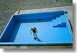 boys, europe, france, horizontal, nice, skateboard, swimming pool, photograph