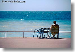 dogs, europe, fat, france, horizontal, nice, ocean, seas, watching, womens, photograph