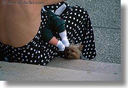 babies, dogs, emotions, europe, feet, france, horizontal, humor, paris, shitzu, womens, photograph