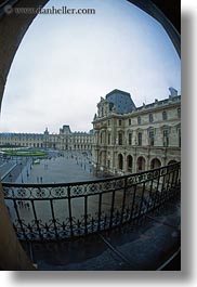 balconies, courtyard, europe, france, from, louvre, paris, vertical, photograph