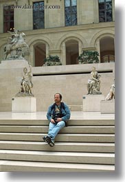 europe, france, louvre, paris, self-portrait, vertical, photograph