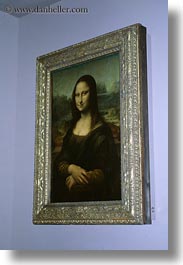 europe, france, lisa, louvre, mona, paintings, paris, vertical, photograph