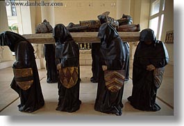 bearers, coffin, europe, france, horizontal, louvre, paris, robed, photograph