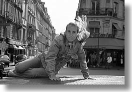 black and white, europe, france, horizontal, jills, paris, people, photograph