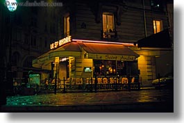 cafes, europe, france, horizontal, le st andre, nite, paris, saint germaine, photograph