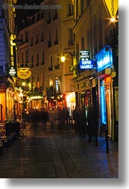 europe, france, nite, paris, saint germaine, streets, vertical, photograph