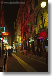 europe, france, nite, paris, saint germaine, streets, vertical, photograph