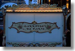 carrousel, europe, france, horizontal, paris, signs, photograph