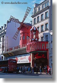 europe, france, moulin, paris, rouge, signs, vertical, photograph
