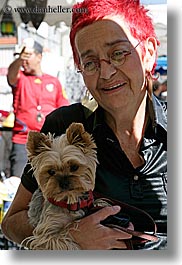 aix en provence, animals, content, dogs, emotions, europe, france, old, people, provence, vertical, womens, photograph