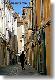aix en provence, europe, france, narrow streets, people, provence, streets, vertical, walking, photograph