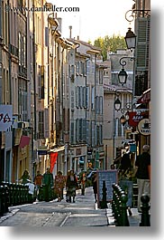 aix en provence, europe, france, narrow streets, people, provence, streets, vertical, walking, photograph