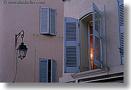 aix en provence, europe, france, horizontal, lamp posts, lamps, open, provence, slow exposure, windows, photograph