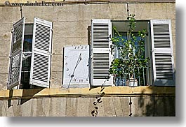 aix en provence, europe, france, horizontal, provence, sun dial, windows, photograph