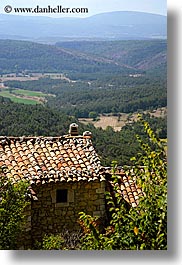 bargeme, buildings, europe, france, houses, materials, provence, scenics, shingles, stones, structures, terra cotta, vertical, photograph