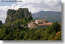 castellane, europe, france, hilltop, horizontal, provence, scenics, towns, photograph