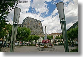 castellane, europe, france, horizontal, monument, mountains, provence, towns, photograph
