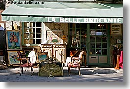 antiques, europe, fayence, france, horizontal, provence, shops, photograph