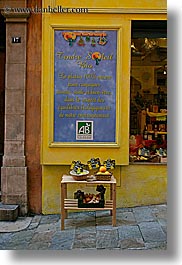 europe, france, grasse, provence, signs, stores, vertical, photograph