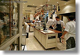 bastide moustiers, busy, cooks, europe, france, horizontal, kitchen, men, moustiers, people, provence, rooms, st marie, photograph