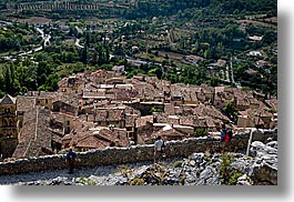 cobblestones, europe, france, horizontal, materials, moustiers, overlook, provence, scenics, st marie, towns, photograph