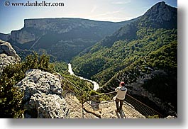 aerials, canyons, europe, france, horizontal, men, mountains, nature, people, perspective, platforms, provence, scenics, viewing, photograph