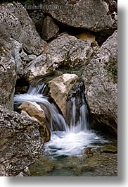 europe, france, provence, scenics, small, vertical, waterfalls, photograph