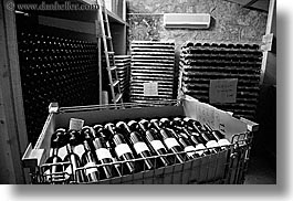 black and white, bottles, europe, france, horizontal, irises, provence, seillans, valley, photograph