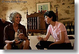 europe, foods, france, groups, horizontal, people, provence, senior citizen, wine glass, wines, womens, photograph