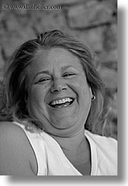 black and white, emotions, europe, france, groups, happy, laugh, mary, mary craig, people, provence, vertical, womens, photograph