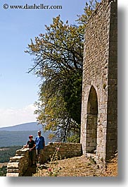 arches, couples, diane, europe, france, groups, men, people, provence, stones, tom, tom diane smith, vertical, womens, photograph
