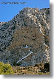 amorgos, churches, cliffs, europe, greece, vertical, photograph
