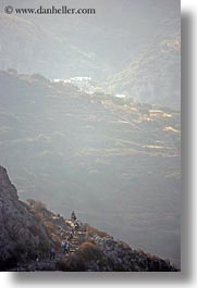 amorgos, europe, greece, haze, hiking, mountains, scenics, vertical, photograph