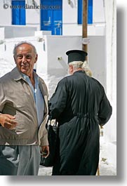 amorgos, europe, greece, men, old, people, smiling, vertical, photograph