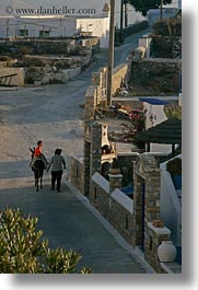 amorgos, boys, donnkey, europe, greece, people, vertical, walking, womens, photograph