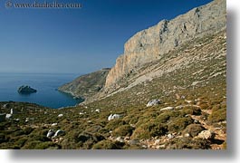 amorgos, cliffs, europe, greece, horizontal, ocean, rockies, scenics, photograph