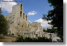 acropolis, arches, athens, clouds, europe, greece, high, horizontal, nature, sky, windows, photograph