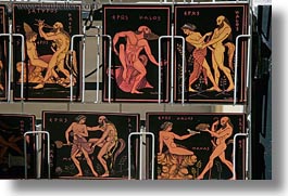 ancient, arts, athens, europe, greece, greek, horizontal, penis, postcards, sex, photograph