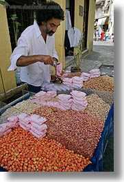 athens, beans, europe, greece, people, vendors, vertical, photograph