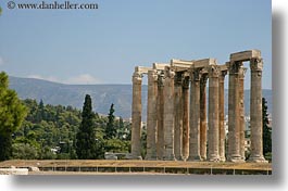 architectural ruins, athens, europe, greece, horizontal, pillars, photograph