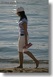 beaches, europe, girls, greece, mykonos, nature, people, sexy, vertical, walking, water, photograph